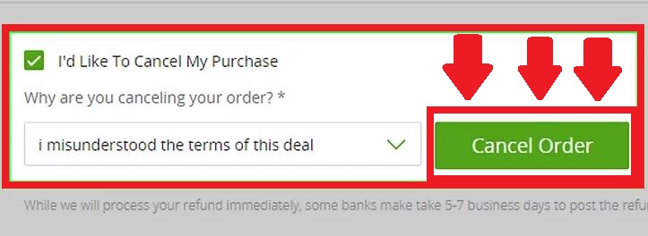 cancelar pedido groupon