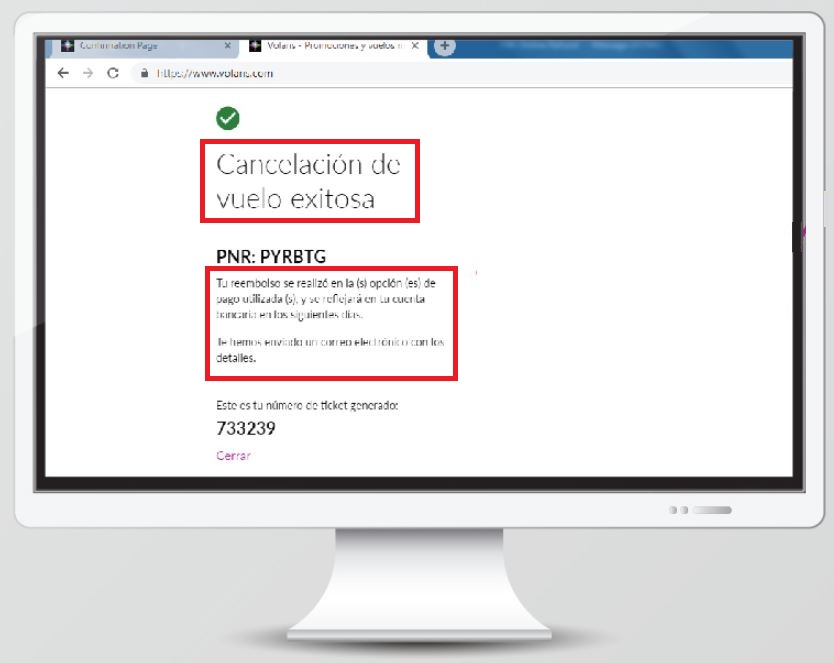 cancelar vuelo volaris desde la pagina web