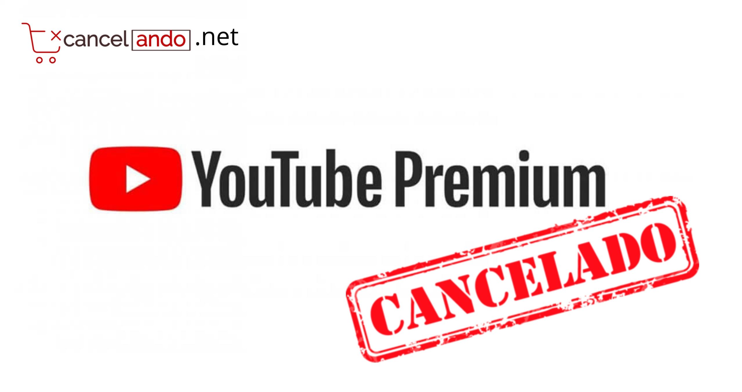 cancelar youtube premium