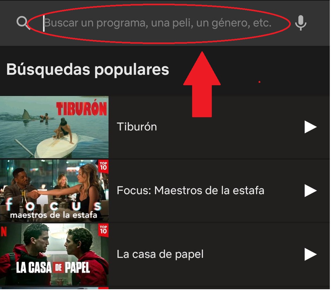 como buscar peliculas en netflix