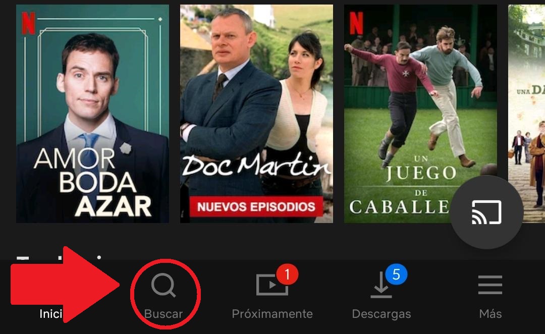 como buscar series en netflix
