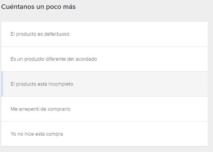 devolucion mercadolibre