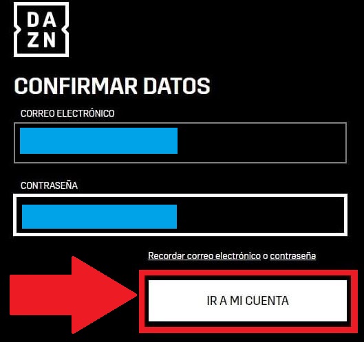 iniciar sesion en dazn