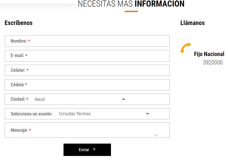 servicio al cliente netlife chat en linea